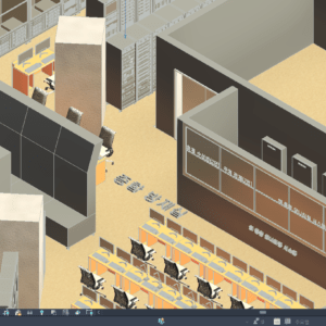 방재실 PC 21~40대 기준 BIM 3D 모델링