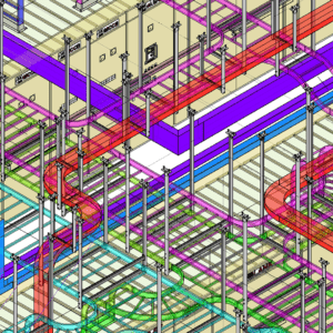 전기실 10,000~15,900kw BIM 3D 모델링