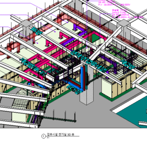 전기실 16,000~19,900kw BIM 3D 모델링