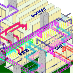 전기실 20,000~25,000kw BIM 3D 모델링
