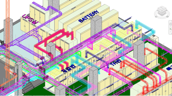 전기실 20,000~25,000kw BIM 3D 모델링