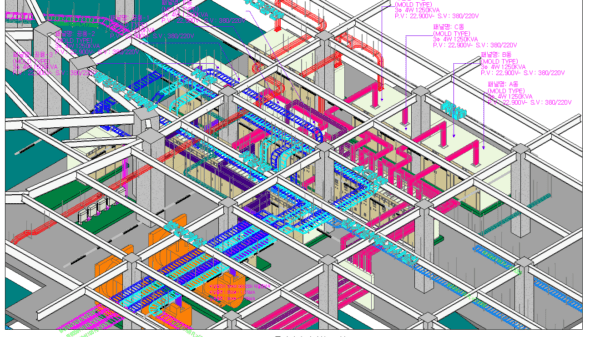 전기실 3,000~5,900kw BIM 3D 모델링