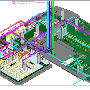 전기실 6,000~9,900kw BIM 3D 모델링
