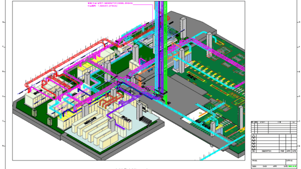전기실 6,000~9,900kw BIM 3D 모델링